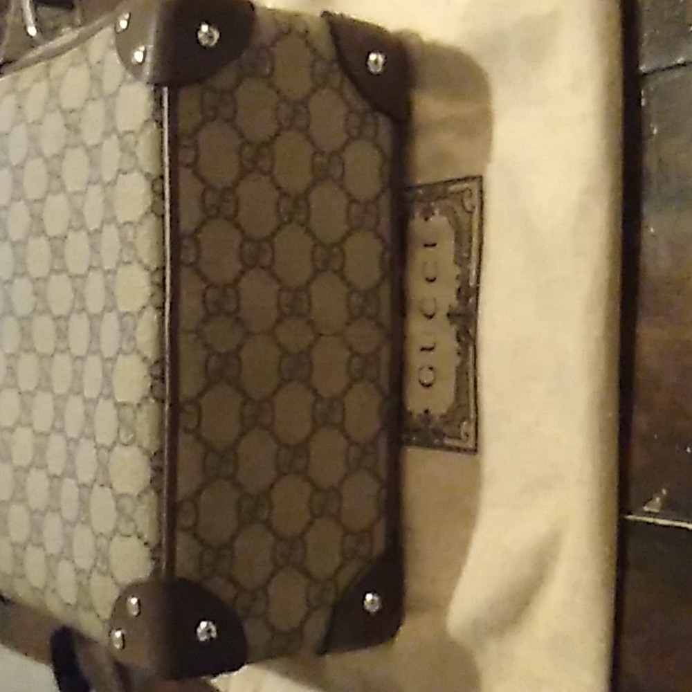 Gucci Monogram Square Brown (Sku 5057) Gg Supreme Canvas Shoulder Bag - Picture 3 of 8